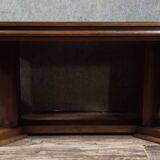 Large extendable dining table from the Art Deco period – checkerboard top –