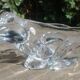 Vide poche en cristal forme grenouille/crapaud de la cristallerie d'arques made in france