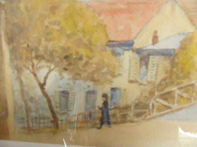 Watercolor "street corner"