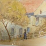 Aquarelle "coin de rue"