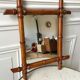 Wooden barber mirror Bamboo style 20-30s