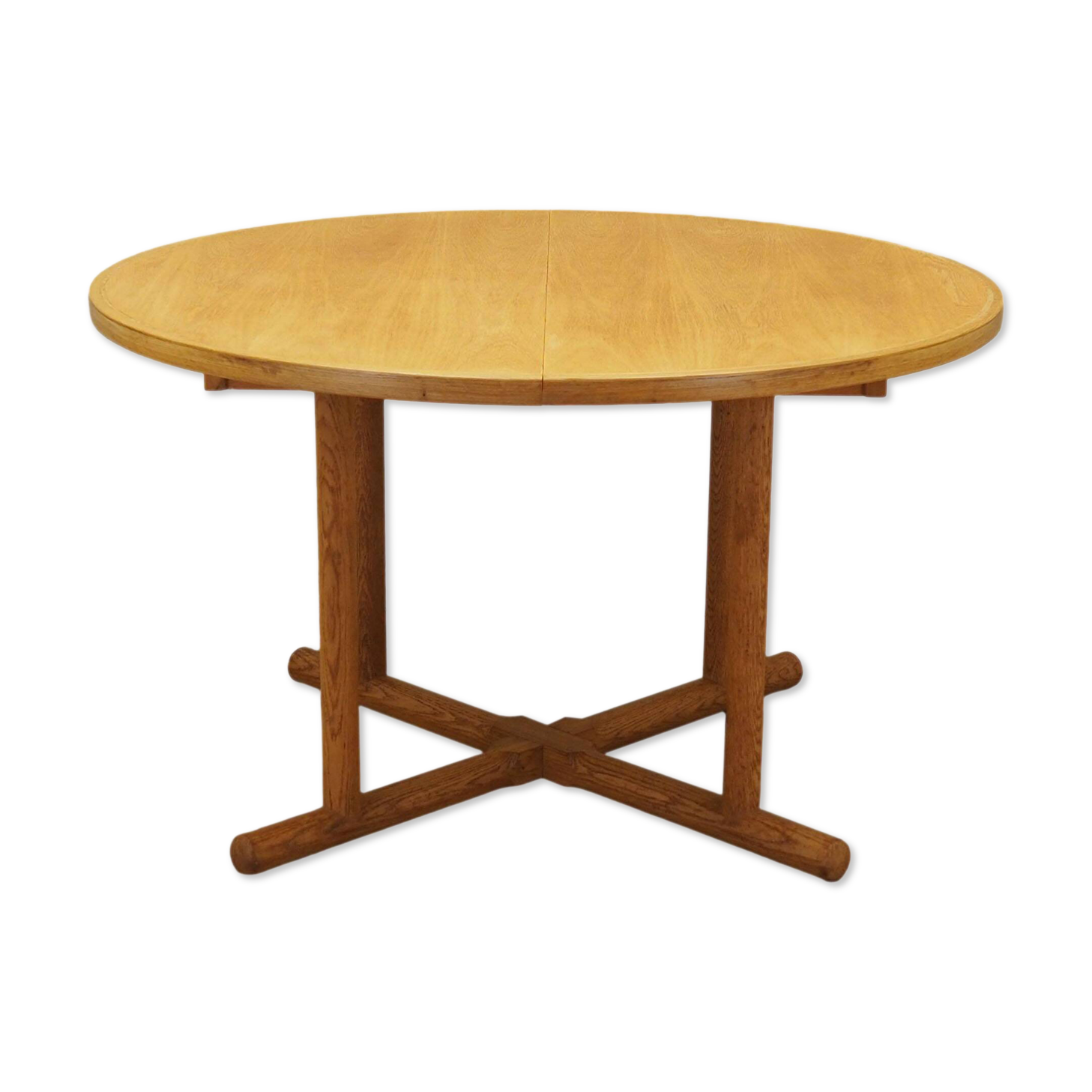 Ash round table, Danish design, 1960s, production: Denmark