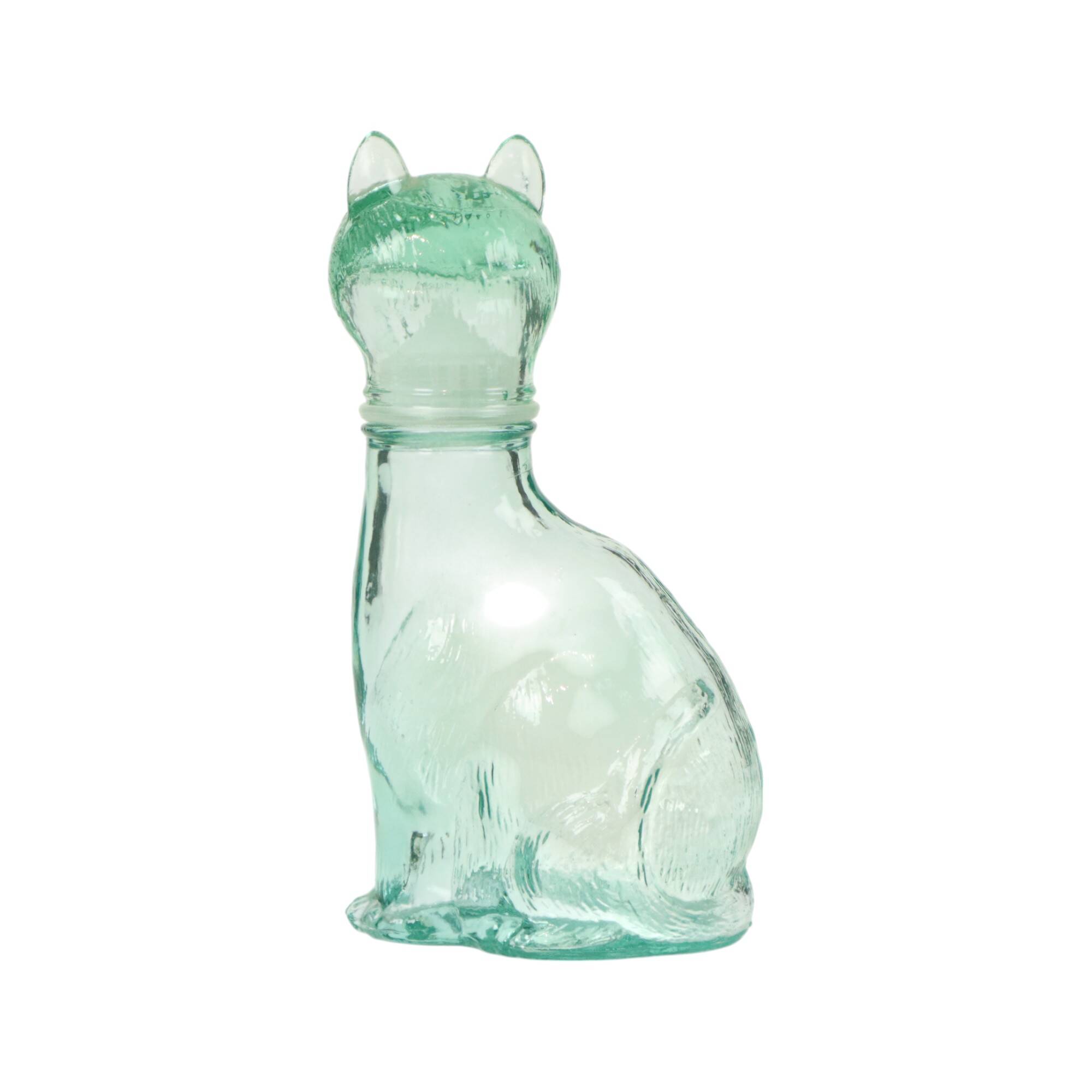 Small Glass Cats Carafe Cat Bottle Vetreria Etrusca Glassware