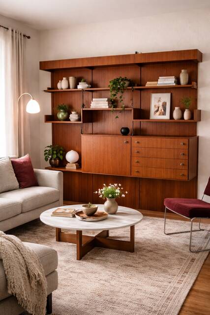 vintage Bartolini wall shelves