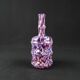 Antique polychrome speckled glass carafe/bottle from Clichy, late 19th century