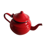 Emailed sheet metal teapot