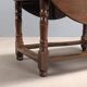 Antique walnut and poplar table, Italy, 18th century.
