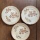 3 plates dessert Choisy le Roi terre de fer