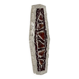 XL "stained glass" wall sconce, glass and cement, Sweden 1950