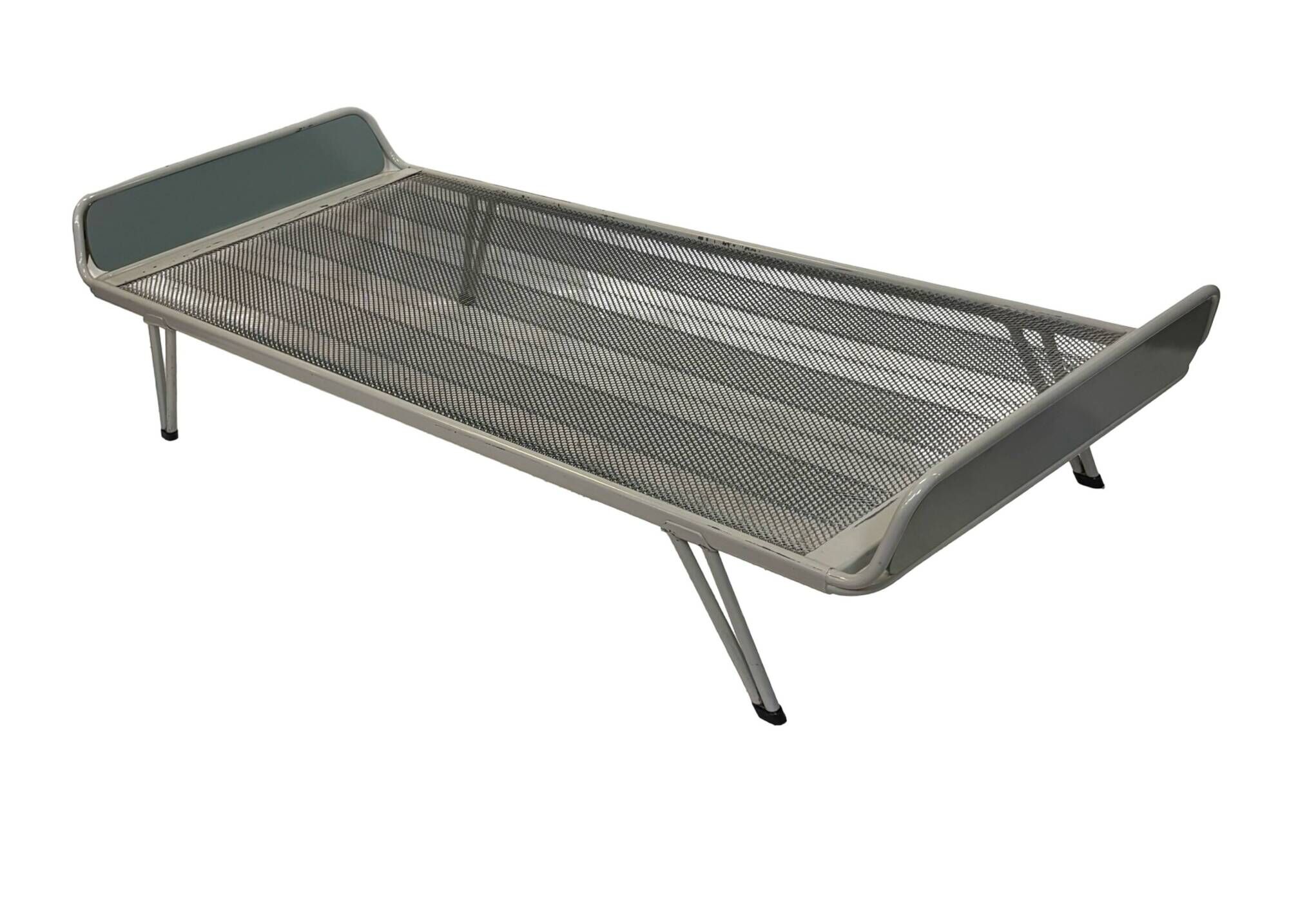 Vintage daybed 1960s minimalist metal from the Netherlands design