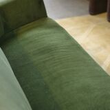 Green velvet canapé 1960s