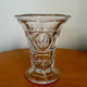 Vintage crystal glass vase 1960 1970