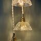 Vintage triple suspension lampshade in cut glass - tableware collection
