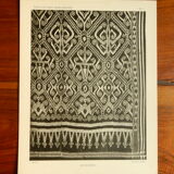 Old fabric board Ikät de Borné 1930
