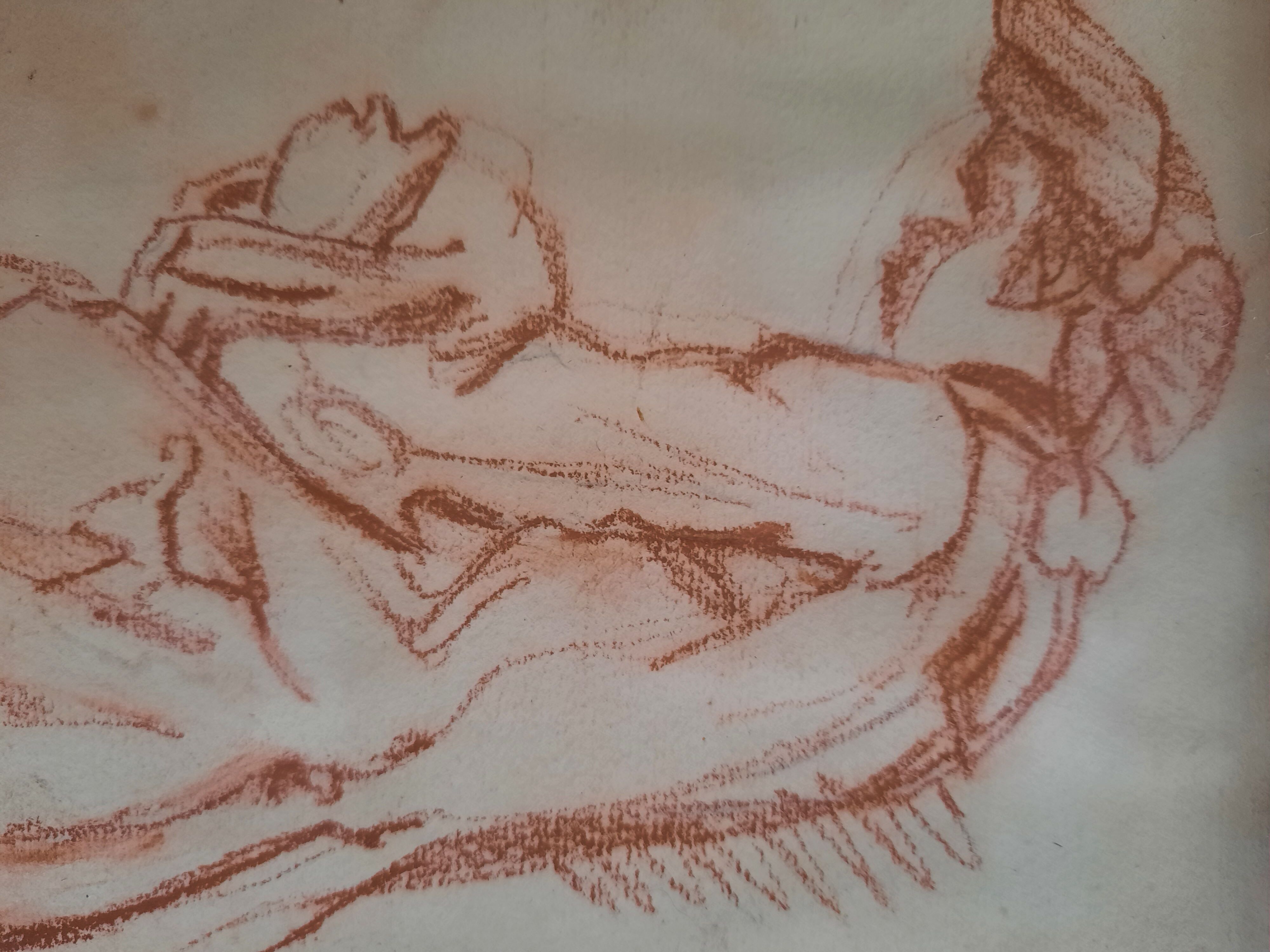 Cadre dessin sanguine