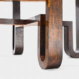 1930s art deco extendable log table