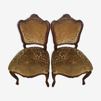 Lot of chairs corner of the fire Louis XV