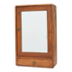 Wooden Wall‑Mounted Shaving Cabinet with Drawer, Belgium, circa 1920