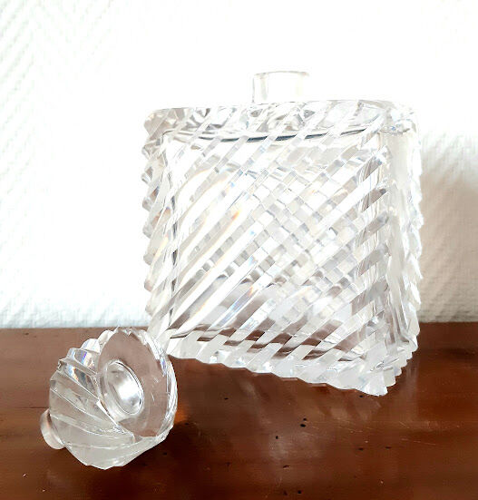 Art Deco cut glass whisky set