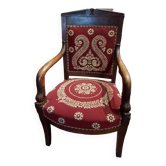 Empire style armchair in mahogany