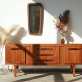 Scandinavian sideboard - long handles - 60s