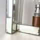 Pair of 1930s Art Deco mirror glass wall lights, vintage lighting