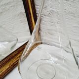 Chiseled glass decanter