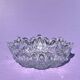 Small faceted cut crystal ashtray