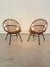 Set of 2 vintage rattan armchairs – 60s/70s style