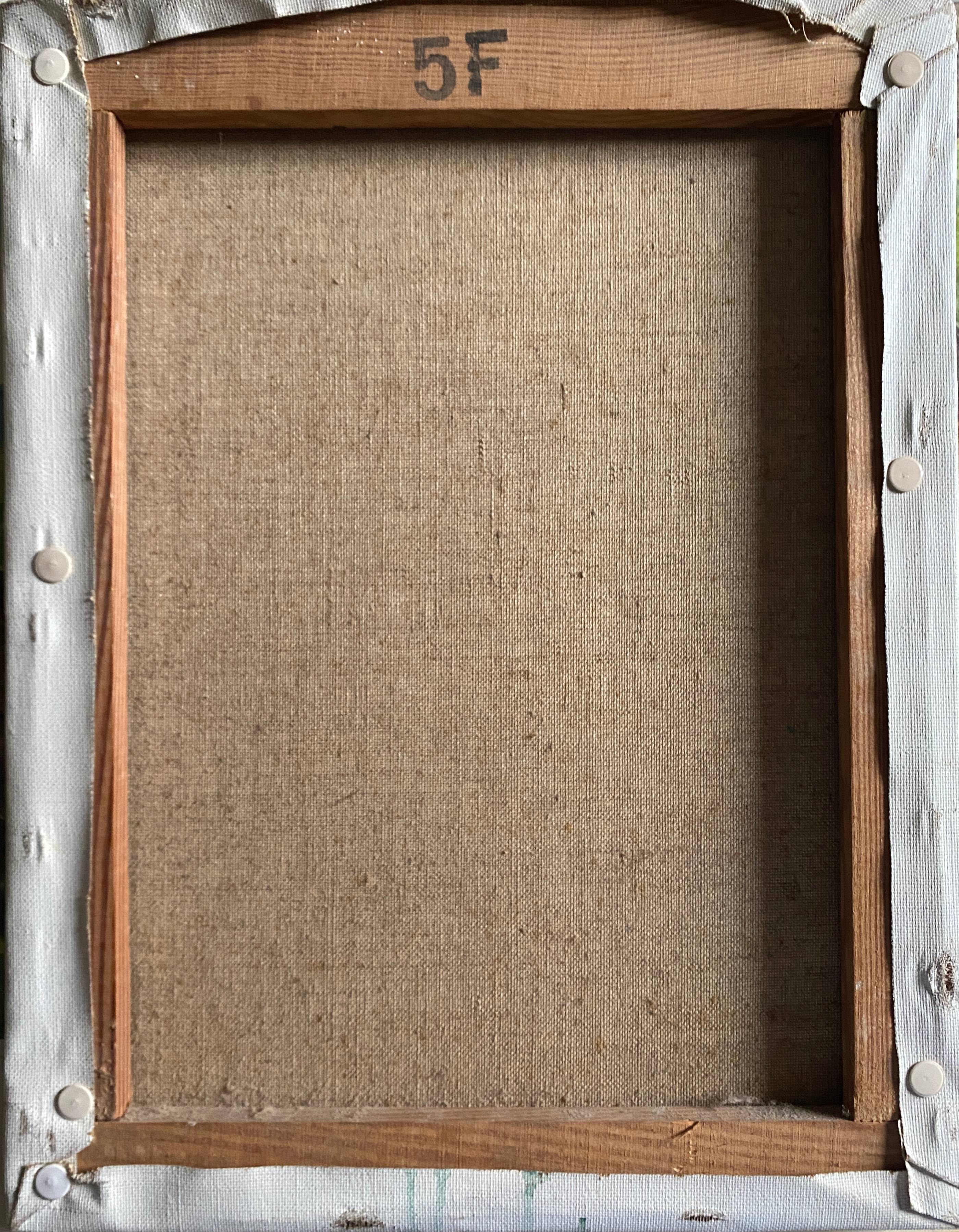 HST painting: "Landscape at the river" signed P. Foreet ec. from the 20th century