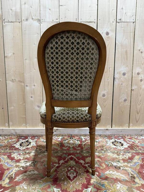 Suite de 4 chaises style Louis XVI "Fer à cheval"