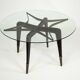 Rare mid-century round coffee table by Paolo Buffa, Italy, 1950s.