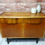 Refurbished neat retro chest of drawers, vintage, Poland, 60s