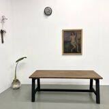 Modern solid oak dining table