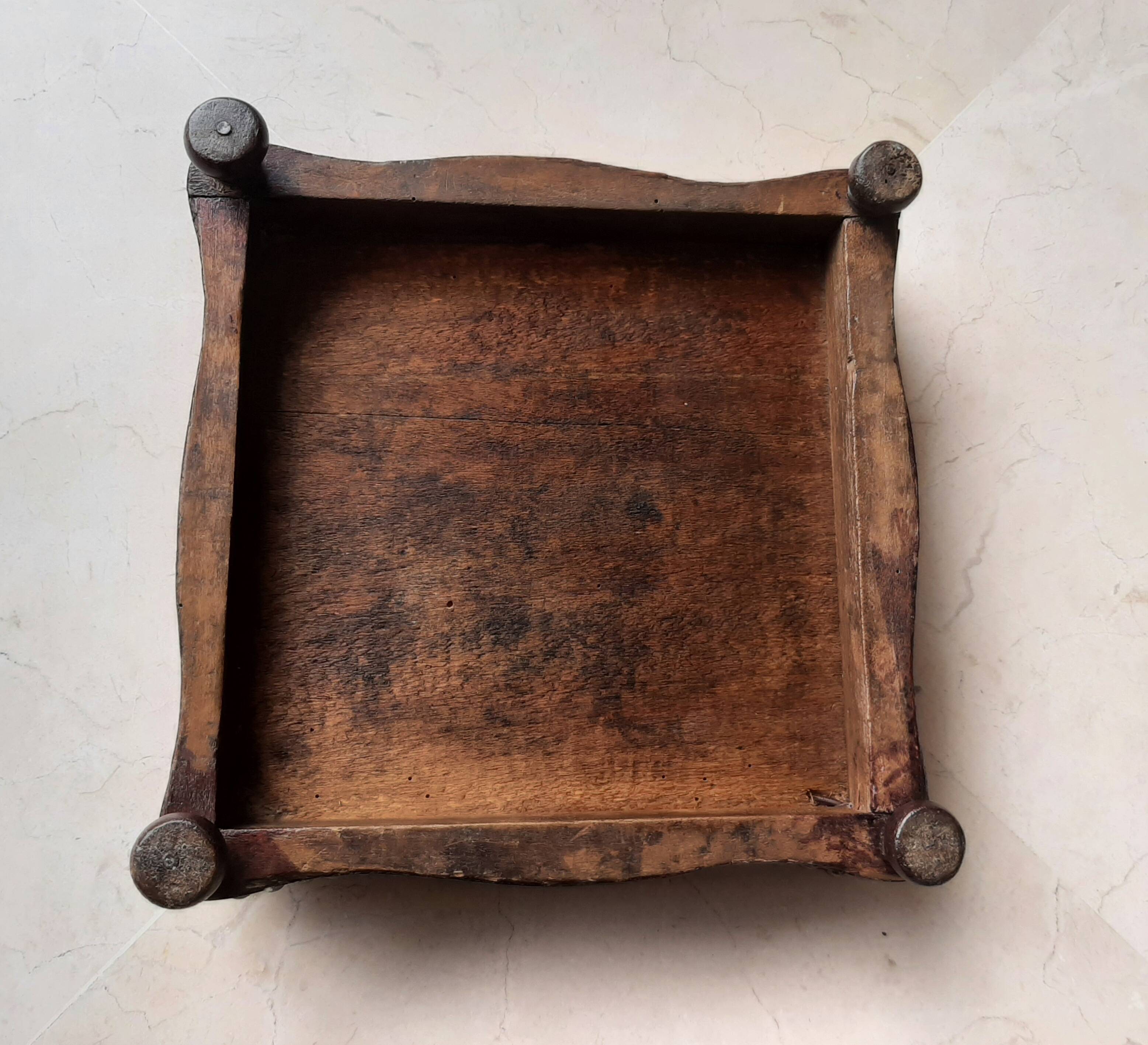 Napoleon III red velvet footrest