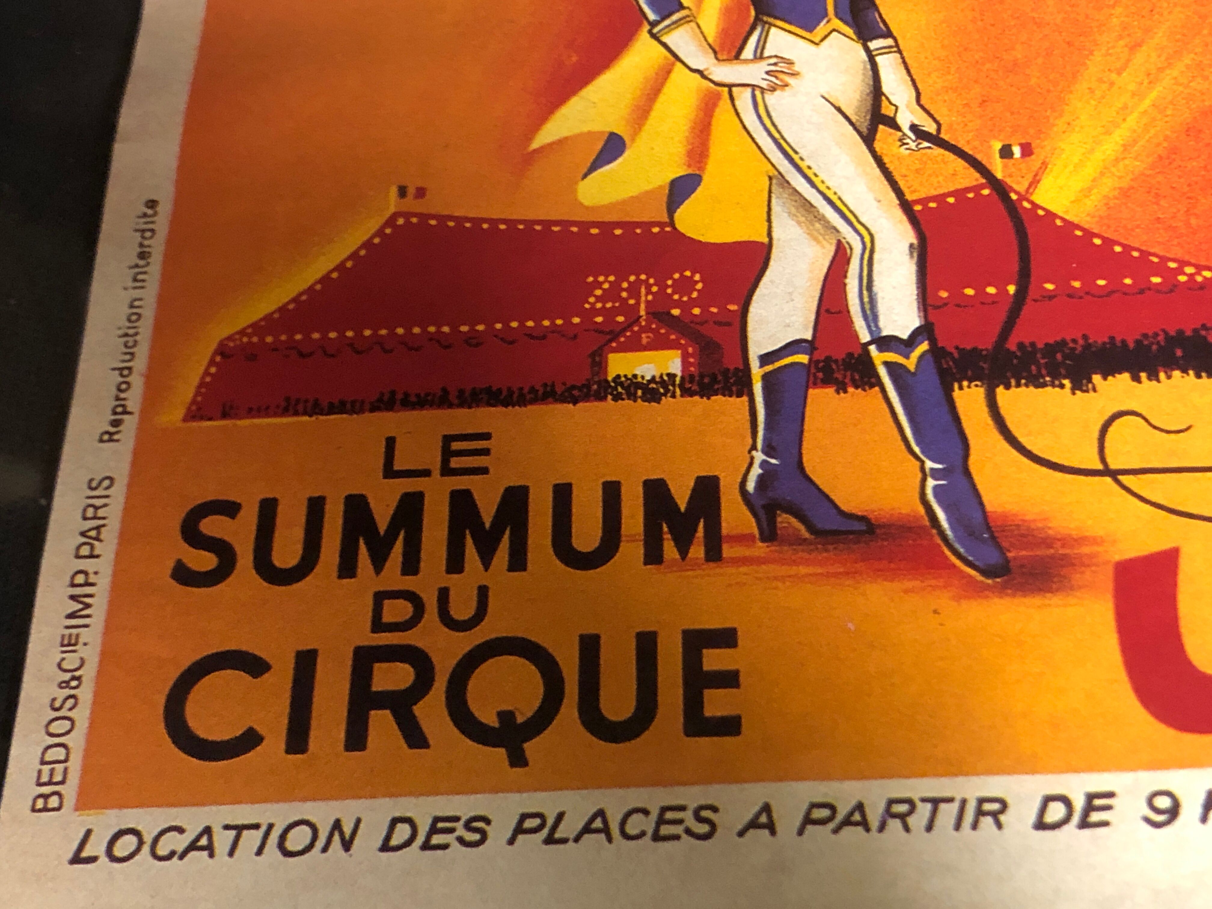 Small old poster cirque pinder ortf the track to the stars
