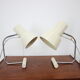 Set of two beige table lamps designed by Josef Hůrka for Napako 1970