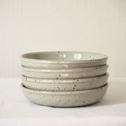 Set de 4 assiettes creuses en grès du Marais