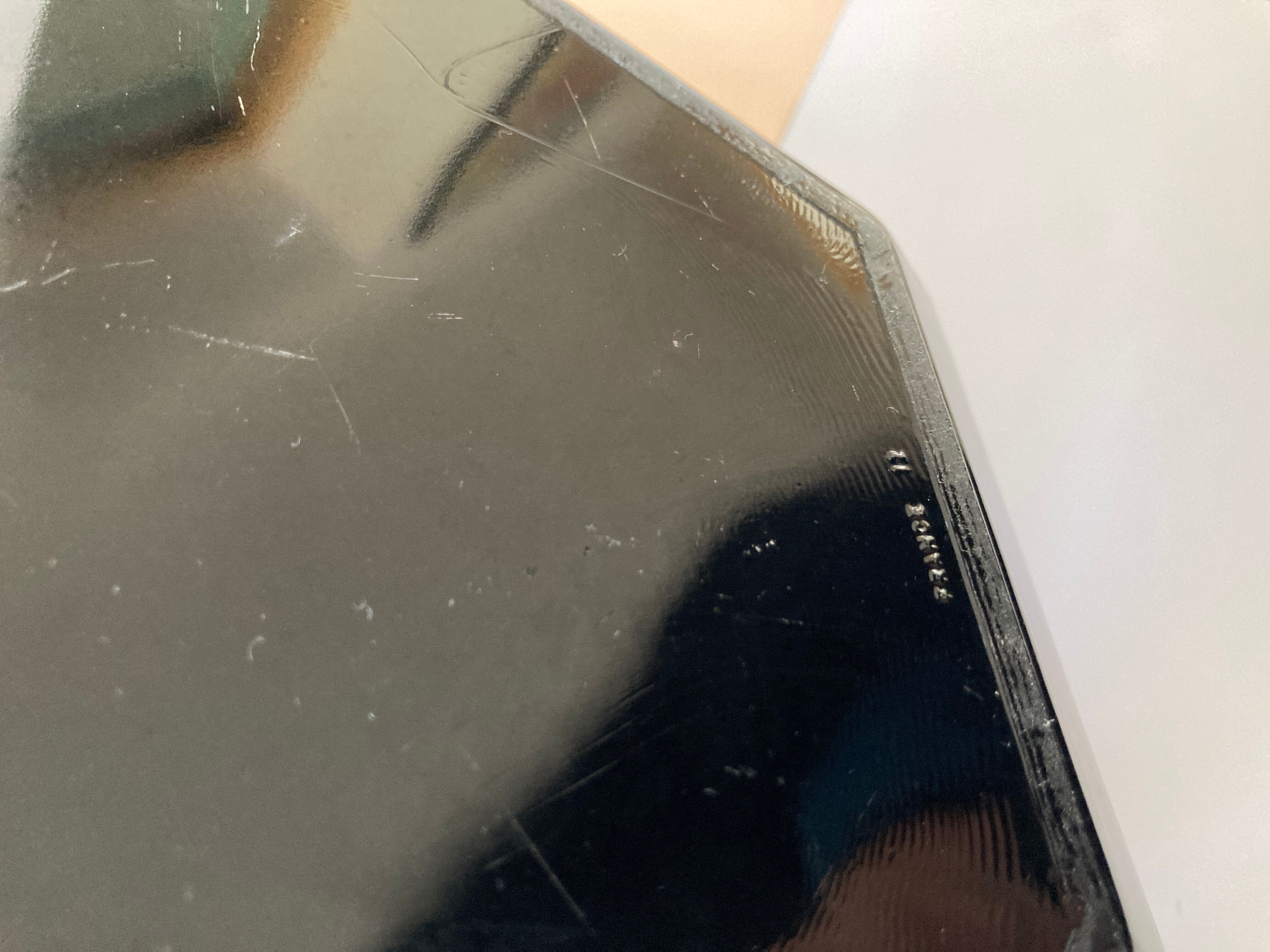 Black arcoroc octime glass bowl of the 80