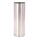Large minimalist cylindrical steel vase, 1970s