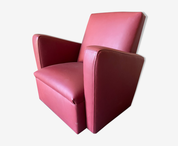 Fauteuil Club Enfant Cuir Rouge Style Vintage 1950 Selency Fauteuil Club Enfant Cuir Rouge Style Vintage 1950 Selency