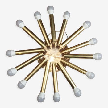 Ceiling lamp 14 brass bulbs