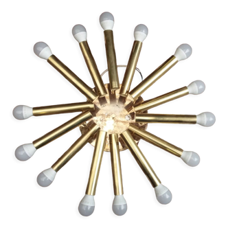 Ceiling lamp 14 brass bulbs