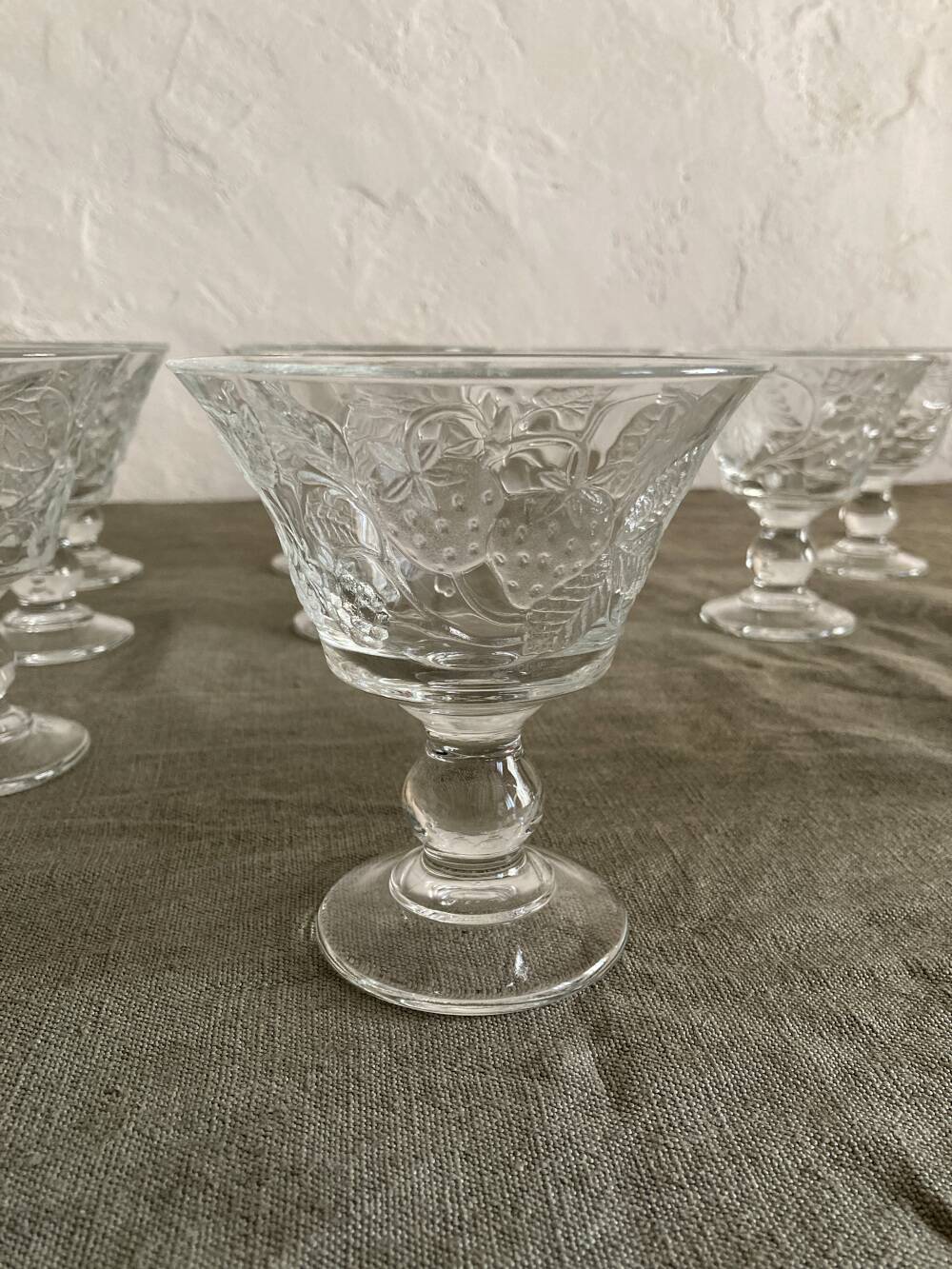 10 Luminarc glass dessert bowls