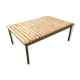 Wood and iron coffee table