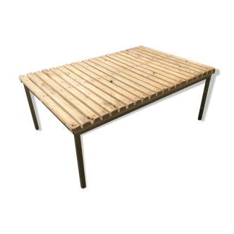 Table basse bois et fer