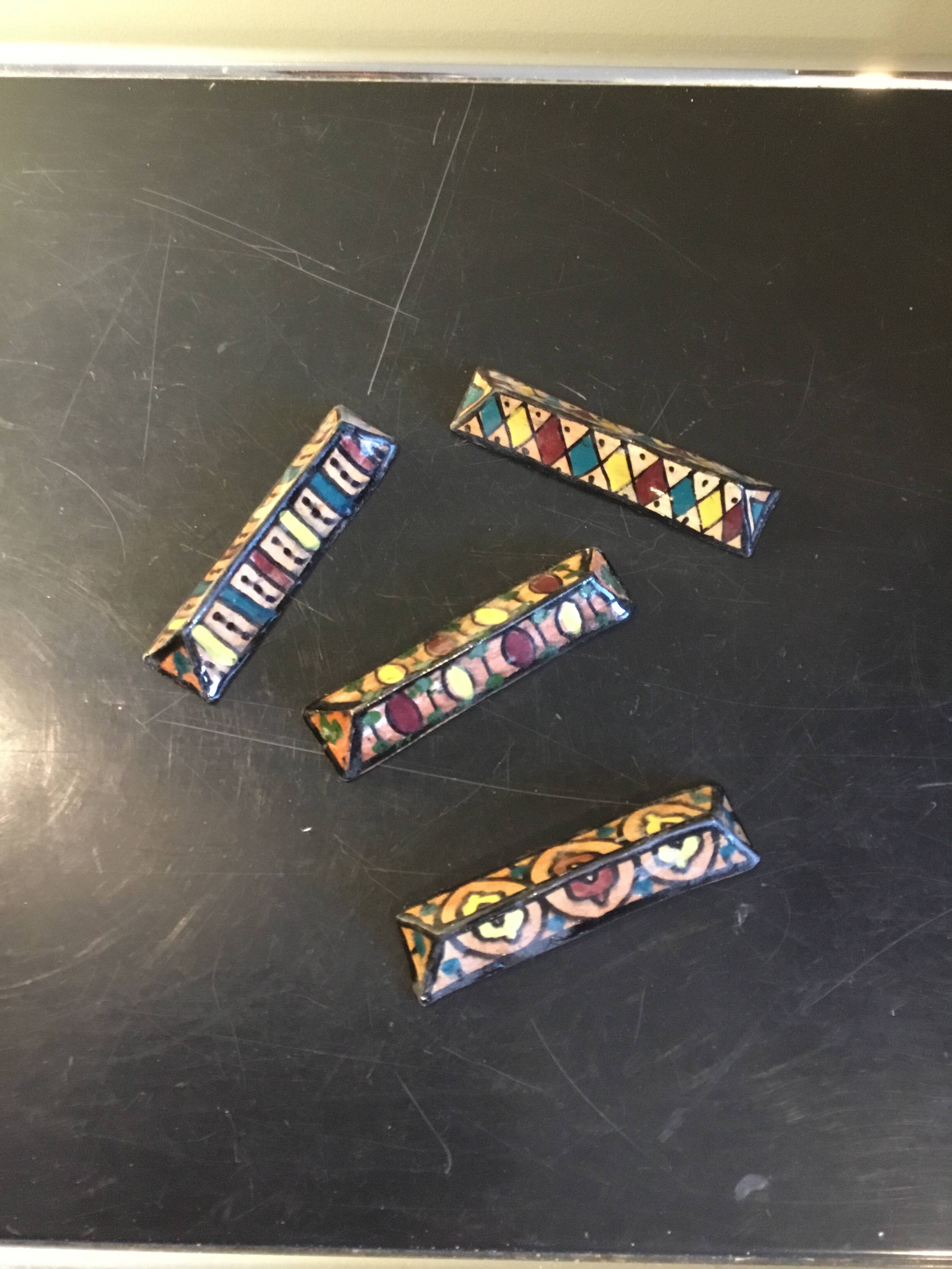 Terracotta ceramic knife holders