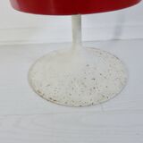 Porte parapluies, pied tulipe, tôle émaillée et laiton, 1950