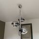Eye Ball 3 globe pendant light. 1970. Space age.