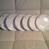 Lot 6 plates flat new factories saint amand
